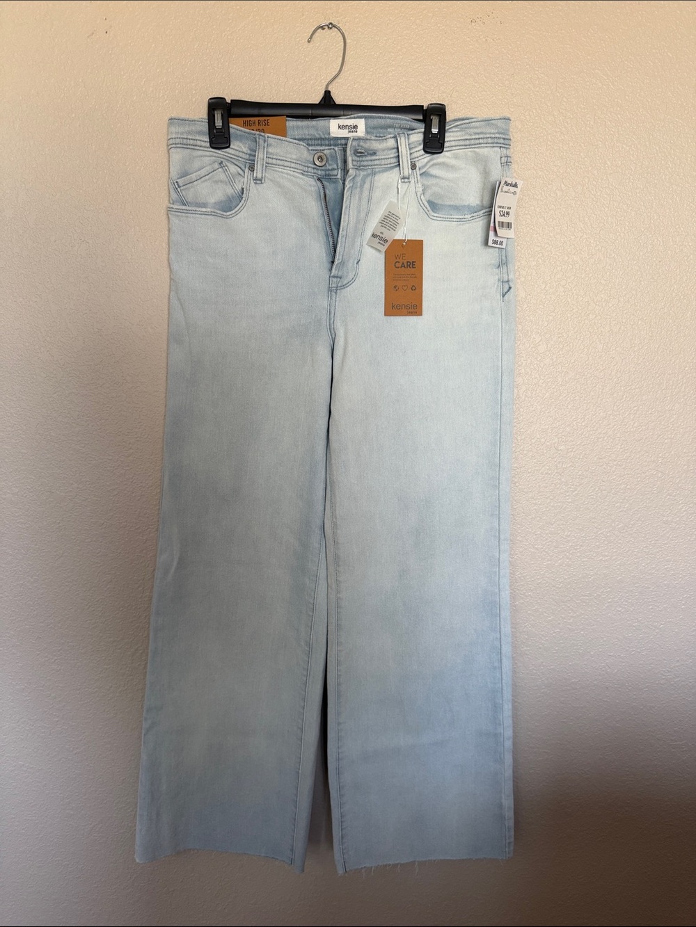 Kensie Light Blue Wide-Leg Jeans